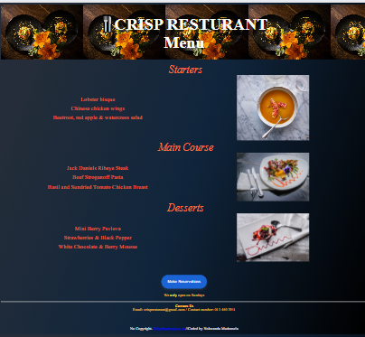 menu project